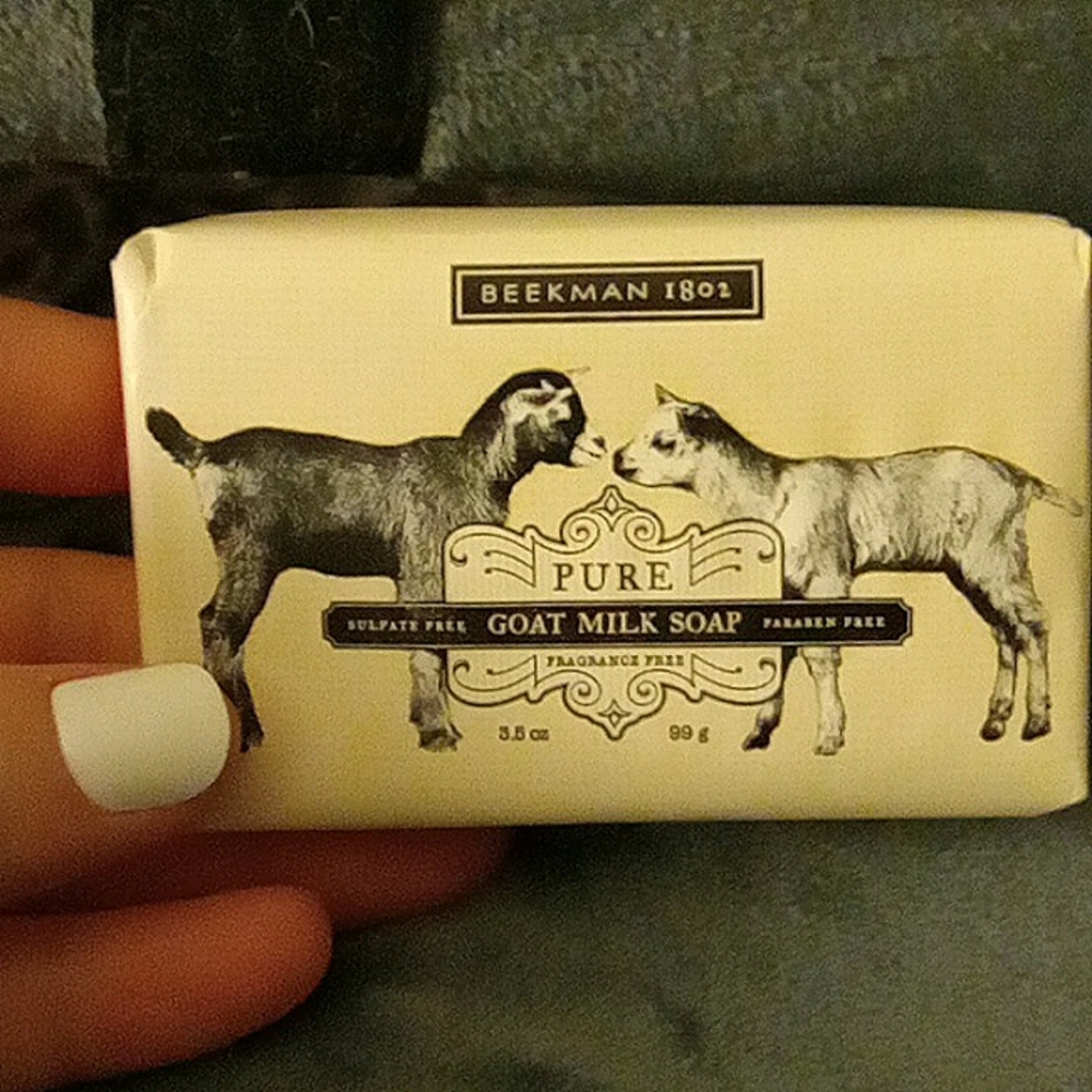 Lot of 2 Beekman 1802 soaps unscented and honey & orange